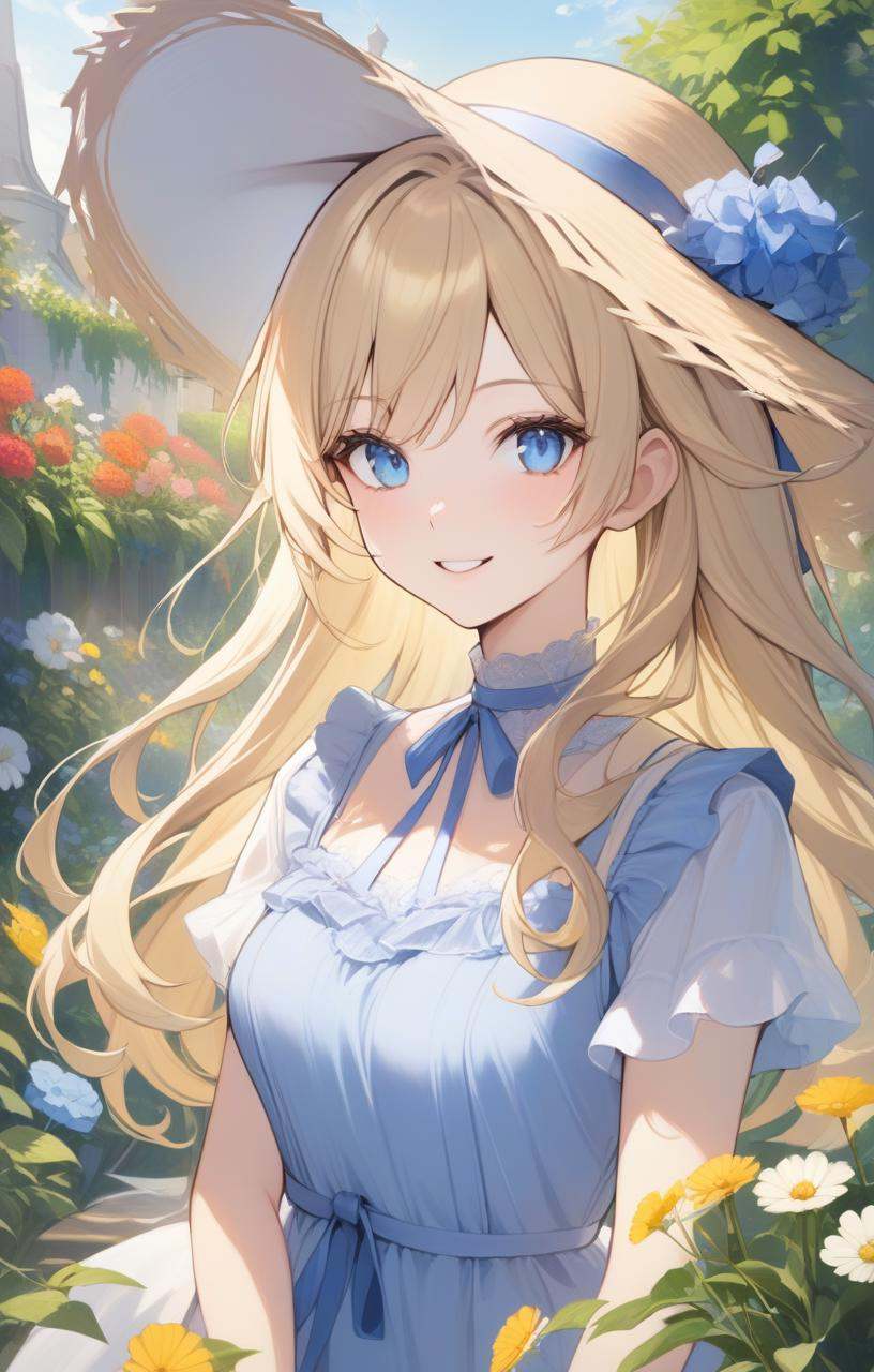 1girl,  long hair,  blue eyes on Tensor.Art