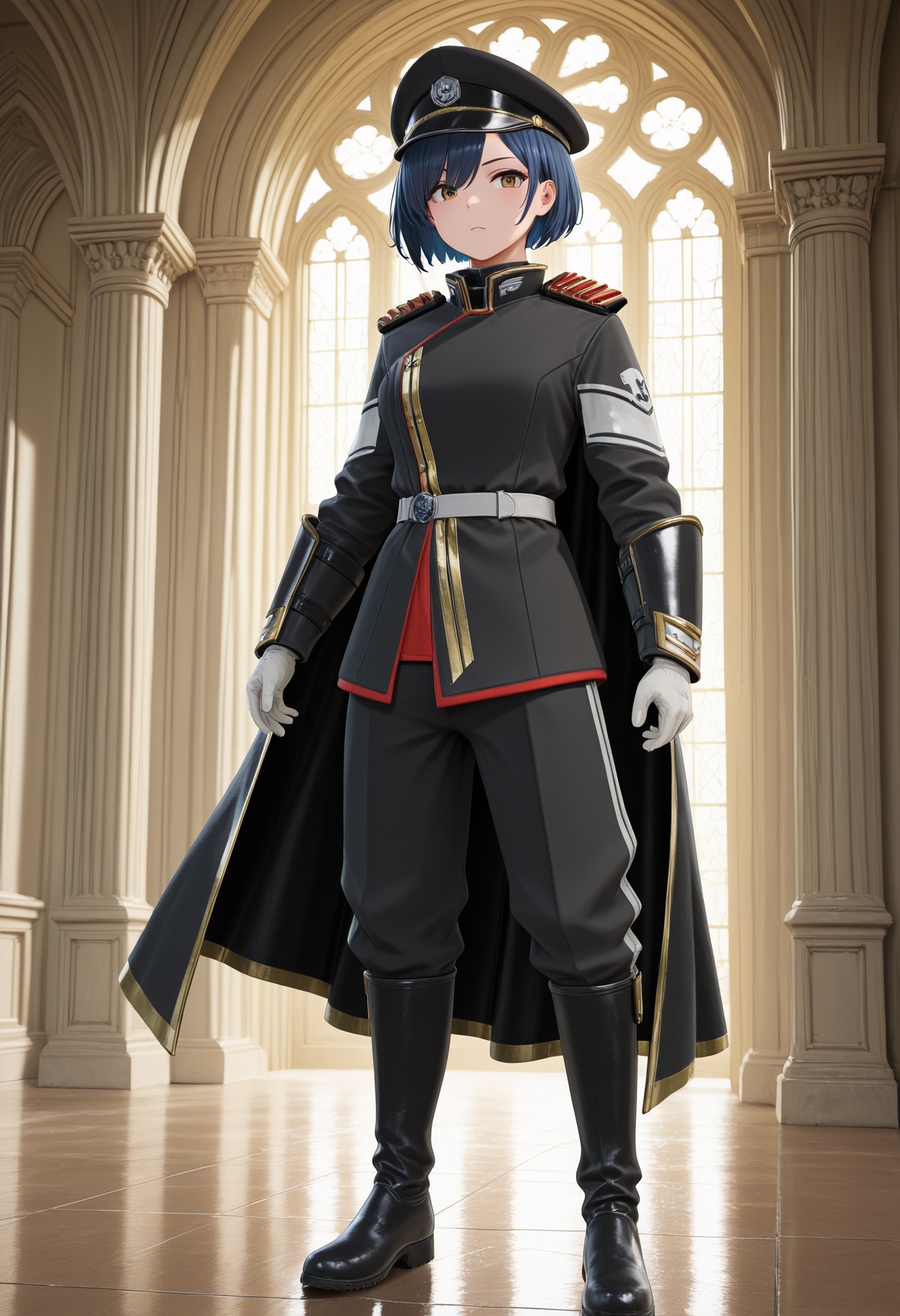 hd2paradecommander,  military uniform,  black uniform on Tensor.Art