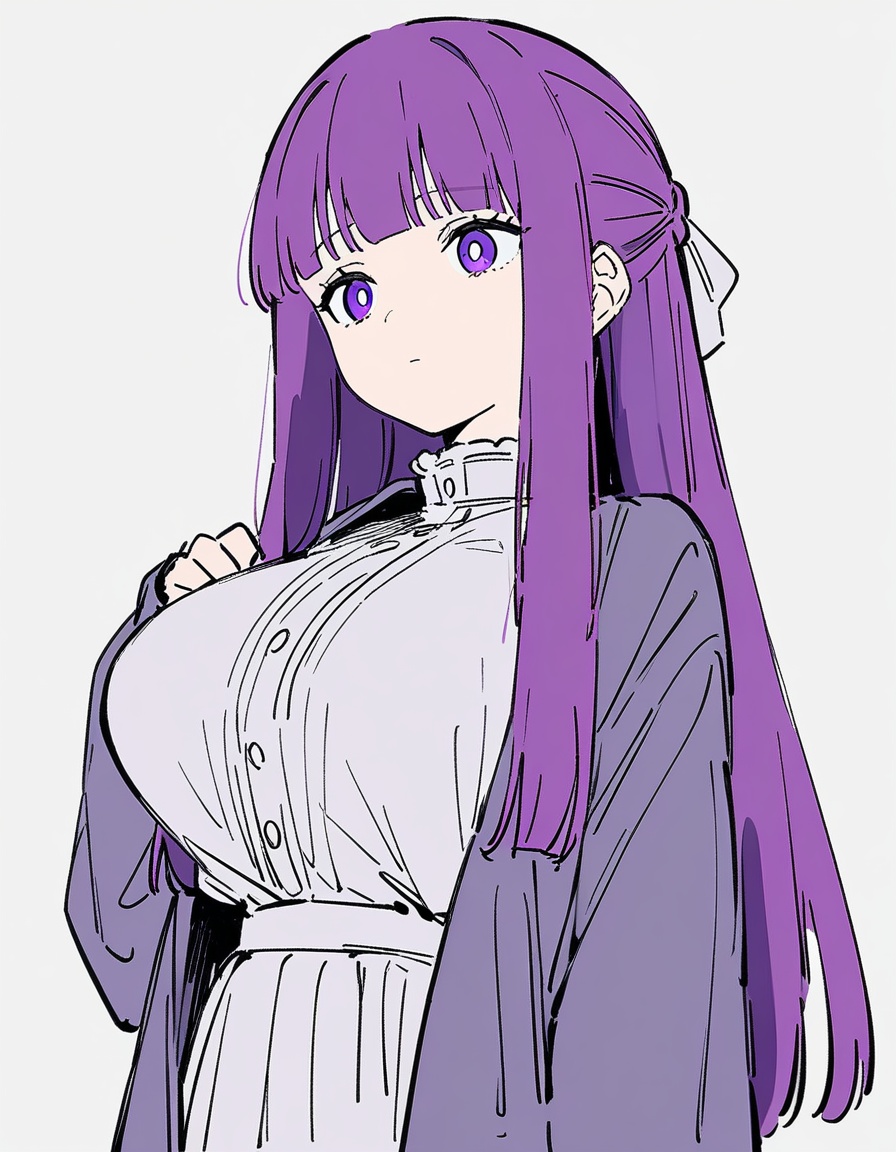 1girl,  solo,  fern \(sousou no frieren\) on Tensor.Art