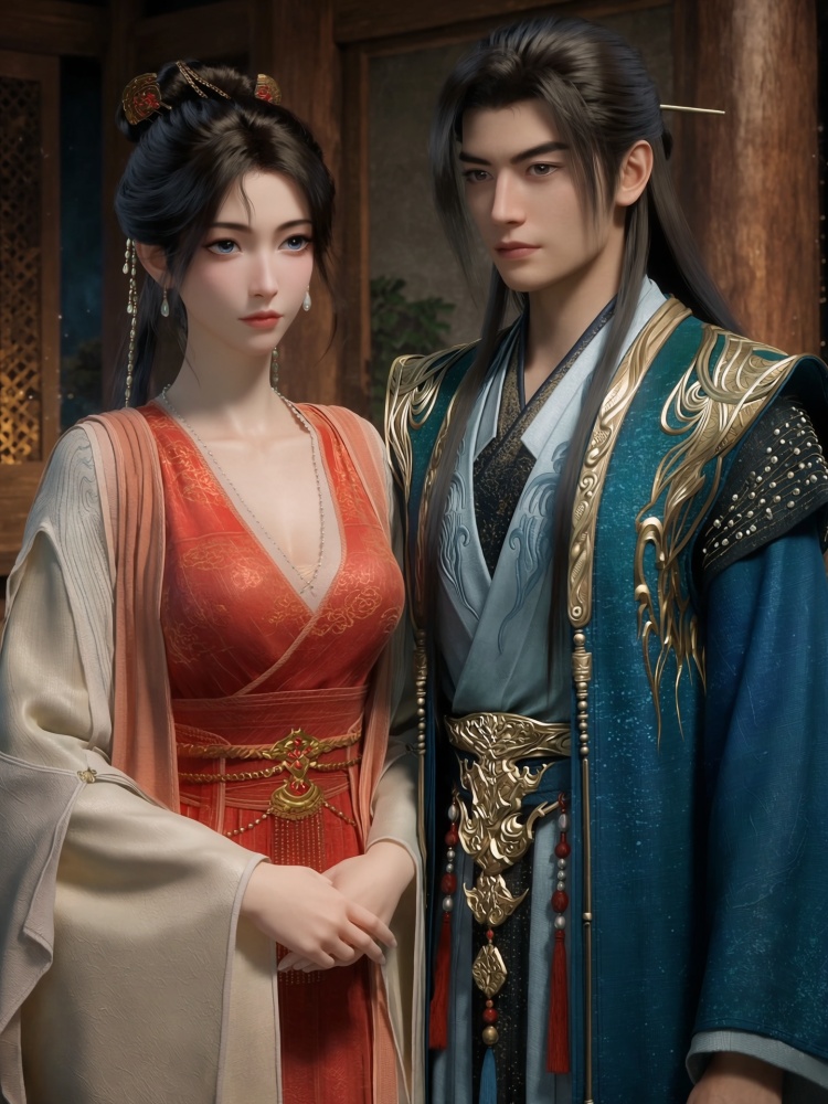 韩立和慕沛灵双人Lora测试-国漫-Anima by 云落 on Tensor.Art