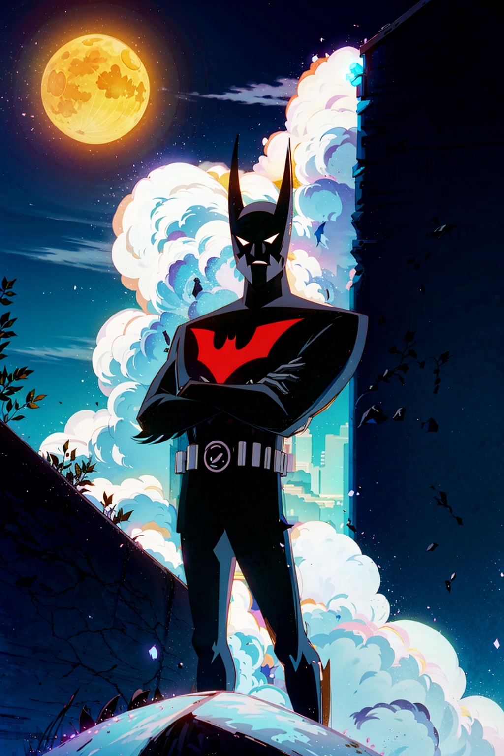 Batman-Beyond,  male focus ,  standing on Tensor.Art