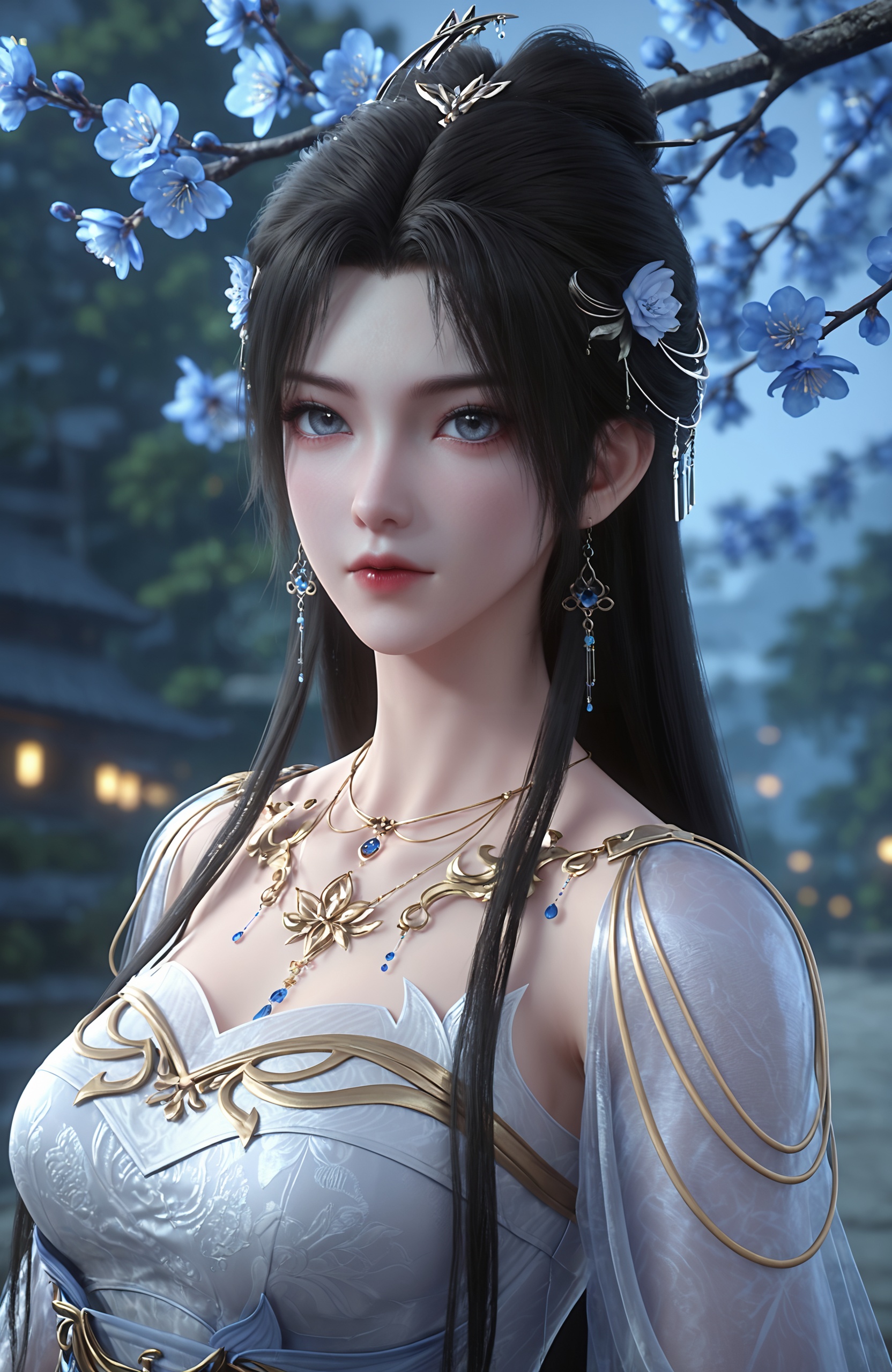 1girl,  long hair,  hair ornament on Tensor.Art