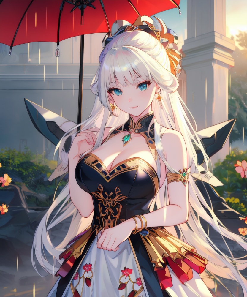(,1girl, ,best quality, ),looking at viewer, <lora:457-DA-天启姬:0.8> ,, ,,anime,(masterpiece, top quality, best quality, official art, beautiful and aesthetic:1.2), (1girl)	, , (cleavage),extreme detailed,(fractal art:1.3),colorful, flowers ,highest detailed,(by Jeremy Lipking)    (cleavage), (), (,1girl, ,best quality, ),looking at viewer, <lora:457-DA-天启姬-F:0.8> ,,ultra detailed 8k cg, ultra detailed background ,ultra realistic 8k cg,          cinematic lighting, cinematic bloom, (( , )),,  , unreal, science fiction,  luxury, jewelry, diamond, pearl, gem, sapphire, ruby, emerald, intricate detail, delicate pattern, charming, alluring, seductive, erotic, enchanting, hair ornament, necklace, earrings, bracelet, armlet,halo,masterpiece, (( , )),, realistic,science fiction,mole,   ,cherry blossoms,,(((Best quality, masterpiece, ultra high res, (photorealistic:1.4), raw photo, 1girl, ,rain, , sunlight, sunset, qianqiu wanxia,     )))  (cleavage), (),