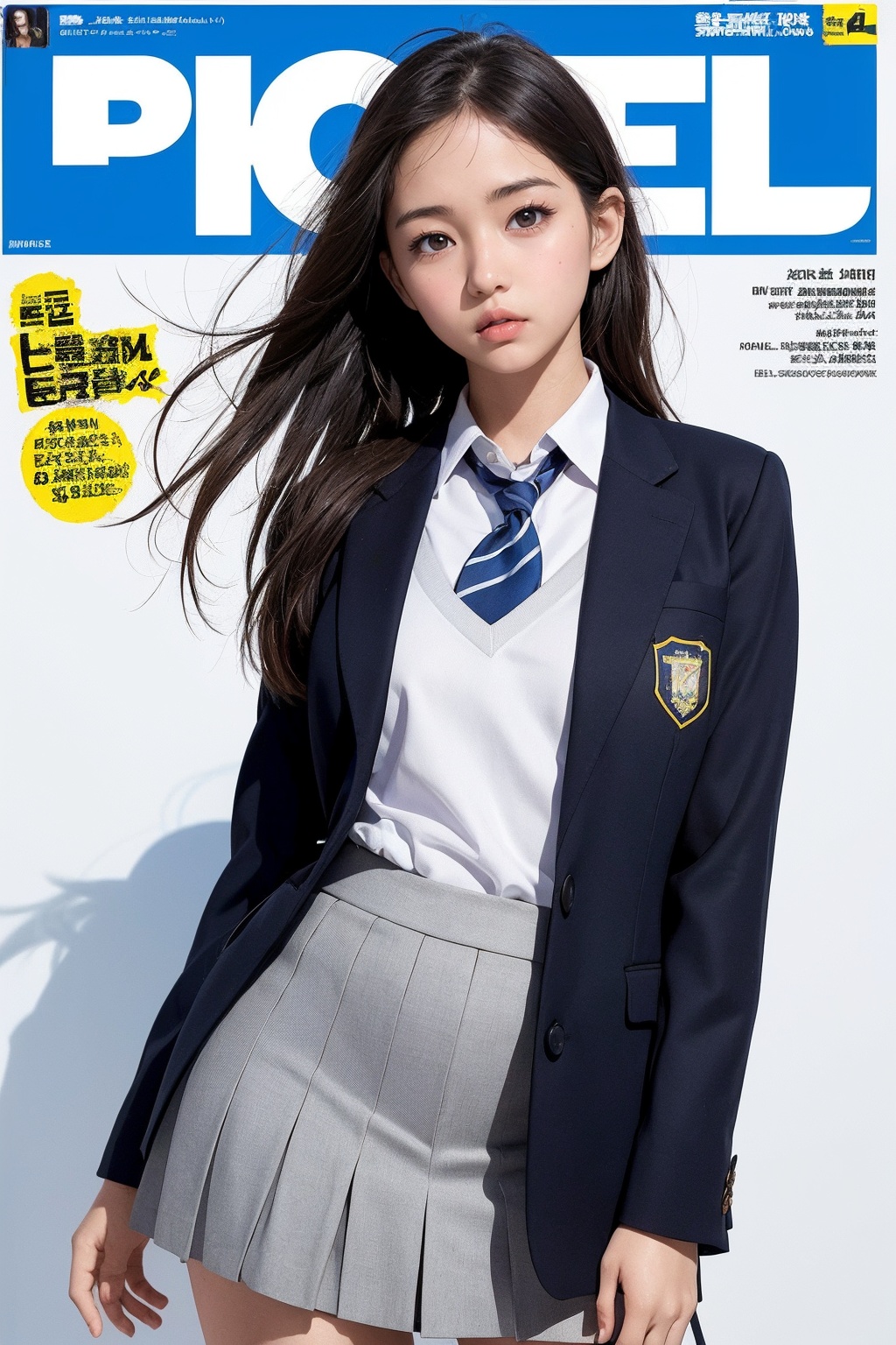 girl,  ,  wide shot on Tensor.Art