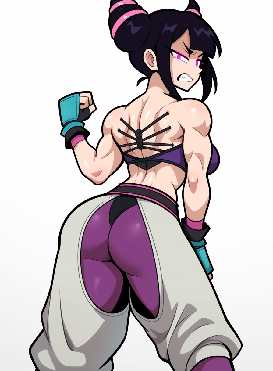 Hagentoons_Style,  1girl,  muscular body on Tensor.Art