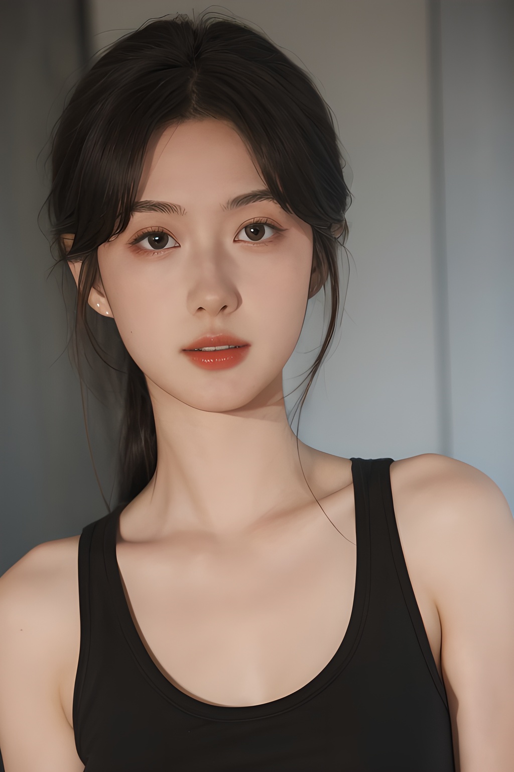 <lora:0829_06:0.7>,****_top,, 1girl,realistic,masterpiece, best quality, photorealistic, HDR,detail