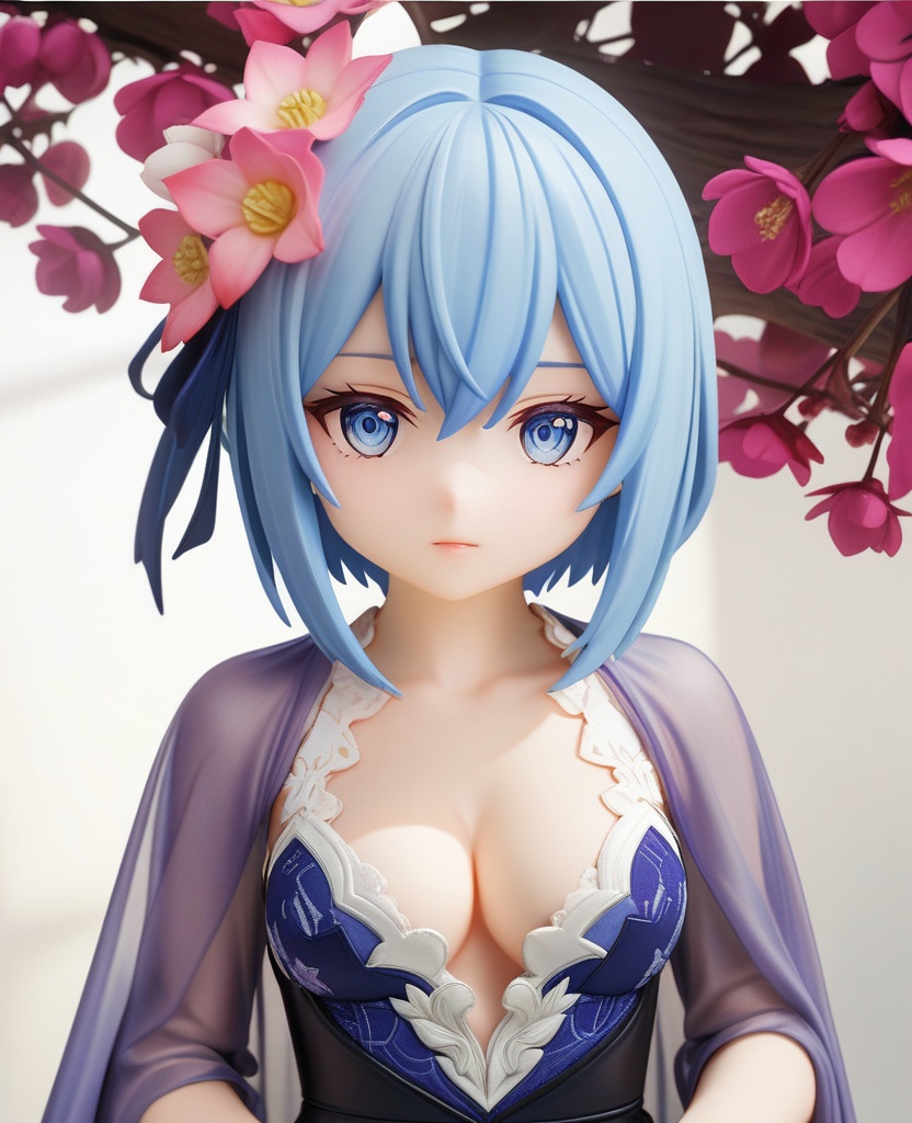 (,1girl, ,best quality, ),looking at viewer,,anime,(masterpiece, top quality, best quality, official art, beautiful and aesthetic:1.2), (1girl)	, , (cleavage),extreme detailed,(fractal art:1.3),colorful, flowers ,highest detailed,(by Jeremy Lipking)    (cleavage), (),