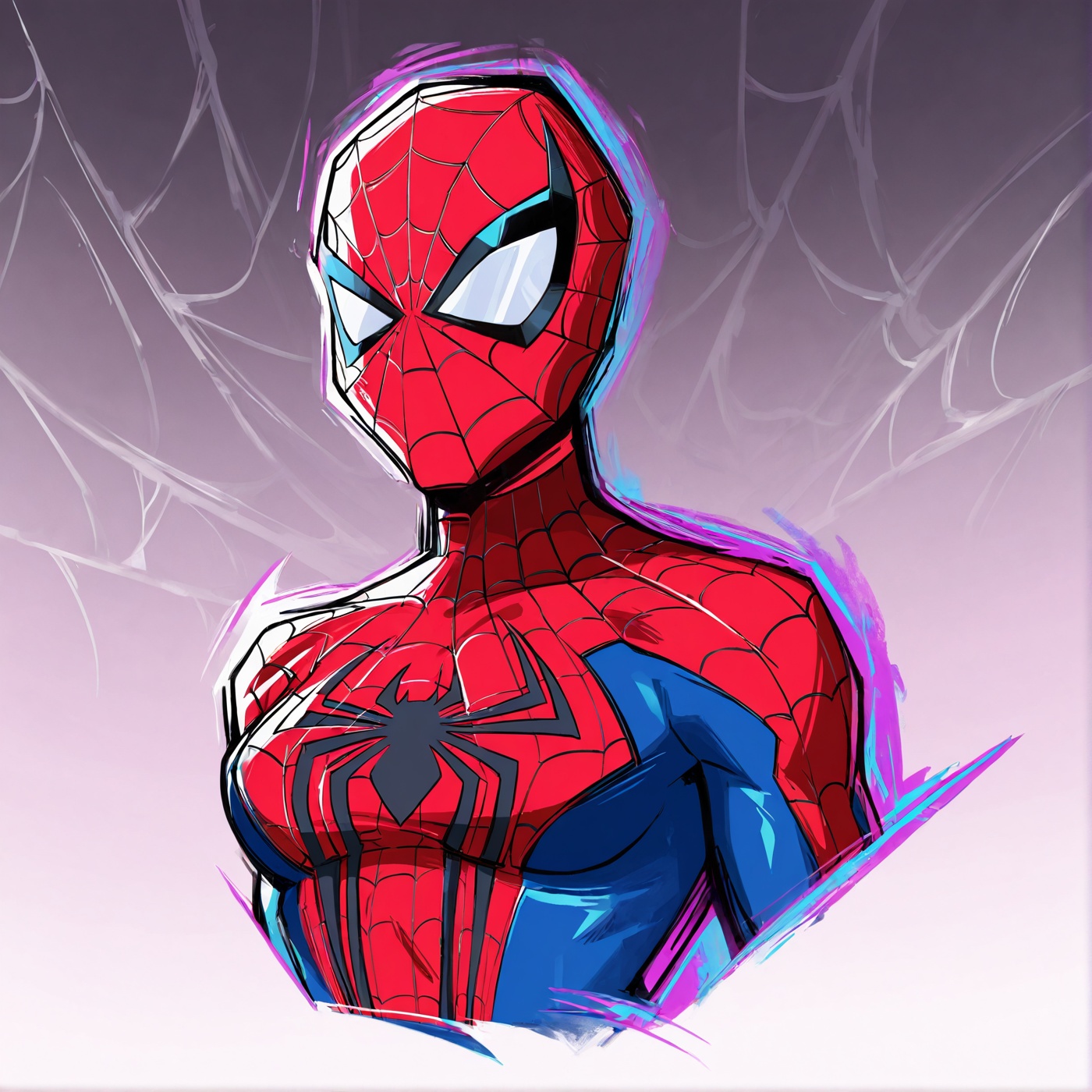 1girl,  spider-man,  medium breasts on Tensor.Art