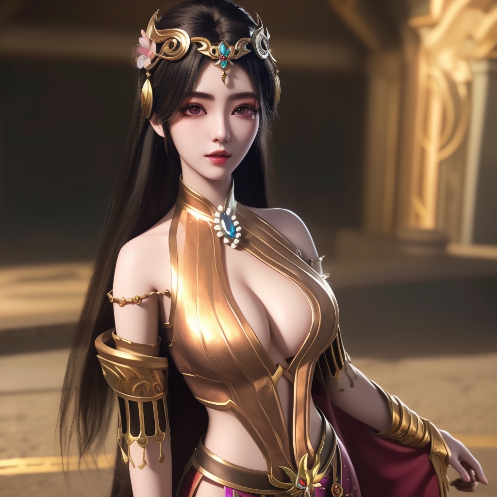 <lora:780-DA-神澜奇域-主持人:0.8>, (,1girl, ,best quality, ),looking at viewer,  ,ultra detailed background,ultra detailed background,ultra realistic 8k cg,, ,masterpiece, (( , )),, , , spirit blossom \(league of legends\),   ,   (cleavage),,  (), ,,