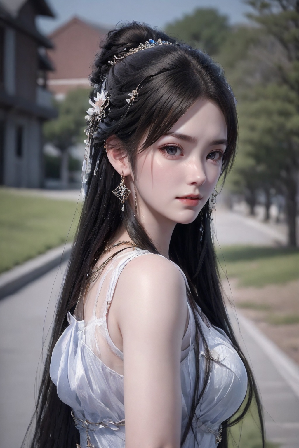 QingYi,  1girl,  upper body on Tensor.Art