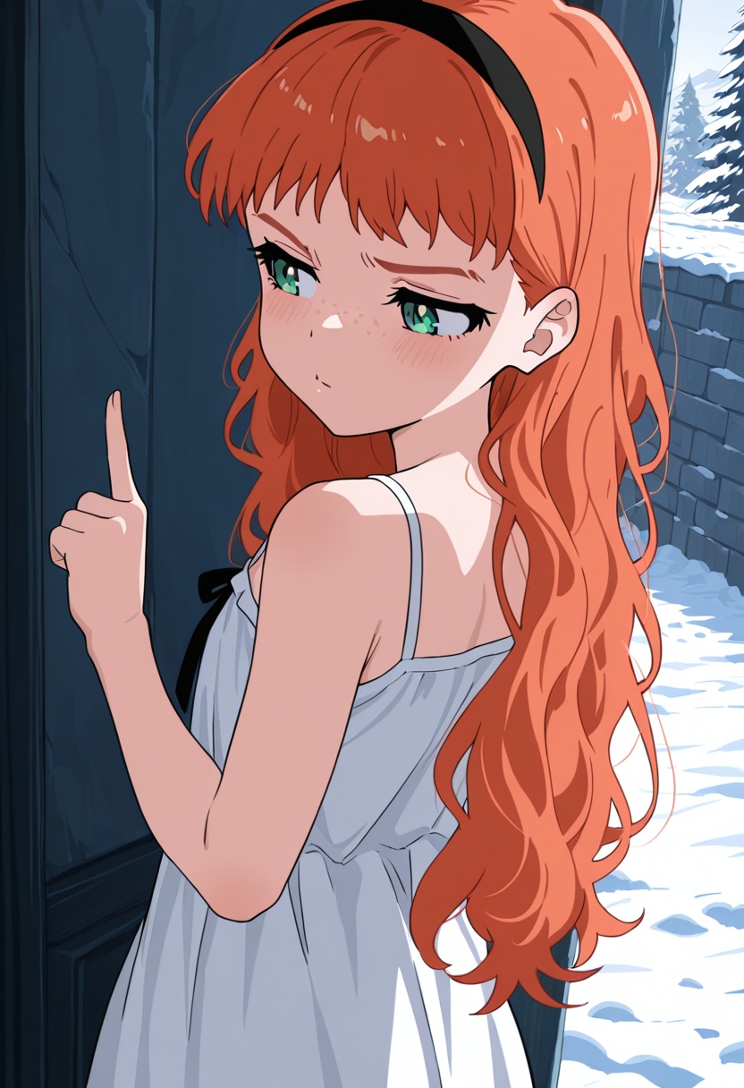 1girl,  solo,  frill wep on Tensor.Art