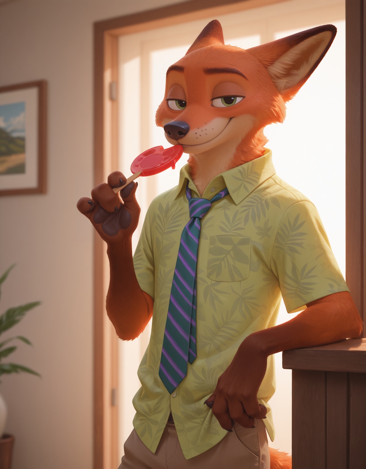 nick wilde,  1boy,  solo on Tensor.Art