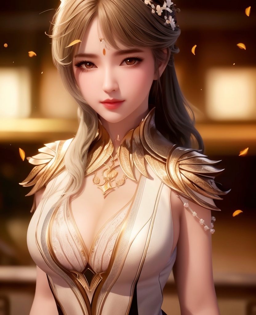 <lora:555-DA-斗罗大陆-宇梦迪:0.8>(,1girl, ,best quality, ),looking at viewer,  ,ultra detailed background,ultra detailed background,ultra realistic 8k cg,, ,masterpiece, (( , )),, ,      ,  orange blossoms,  (cleavage), (), ,,