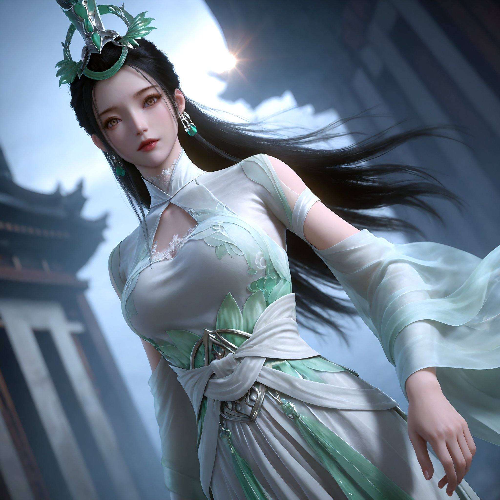 1girl,  black hair,  long hair on Tensor.Art