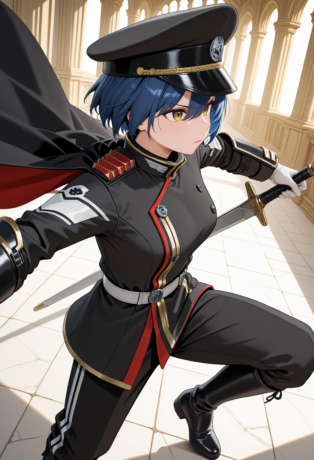 dynamic pose,  foreshortening,  extreme perspective on Tensor.Art