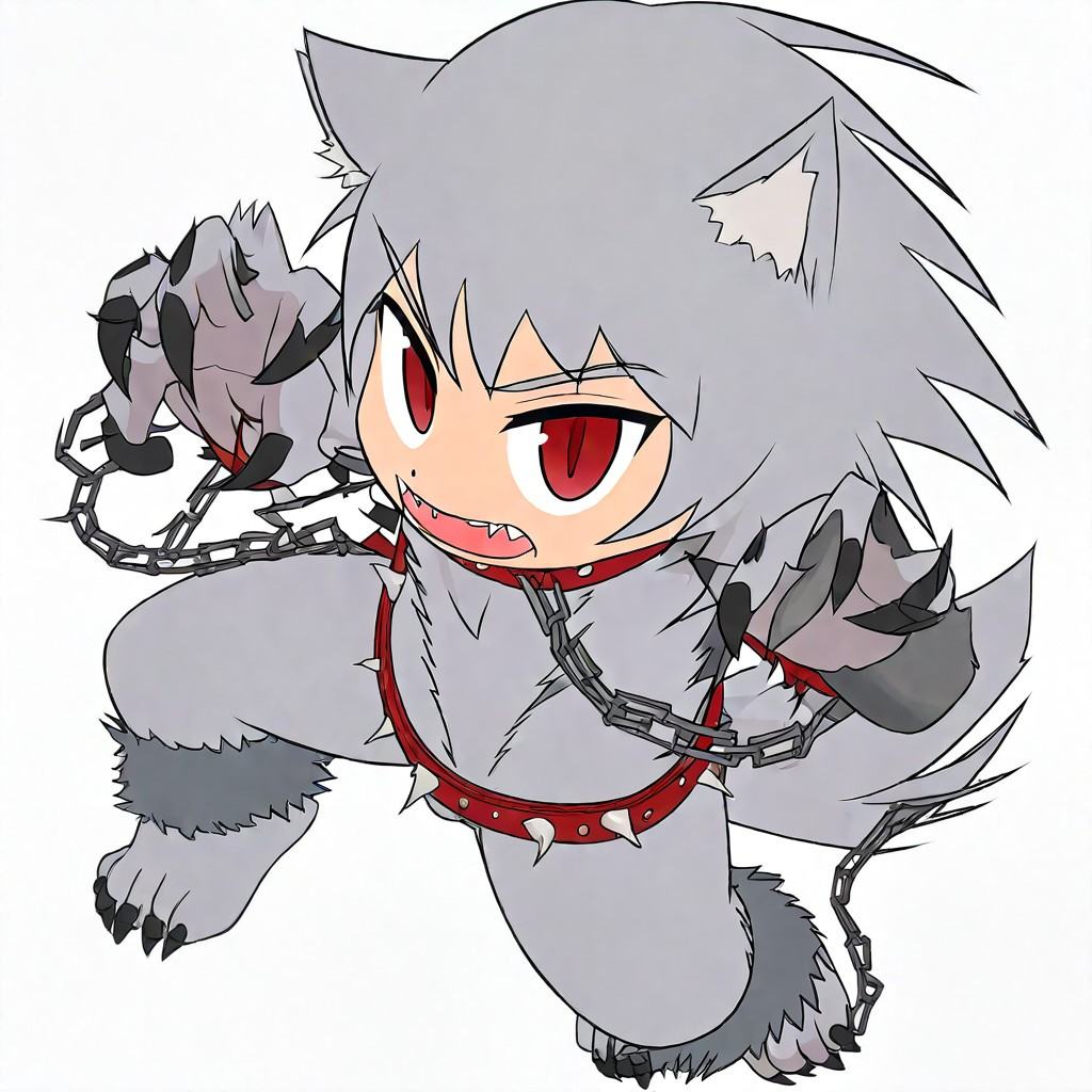 solo,  werewolf,  anthro wolf on Tensor.Art