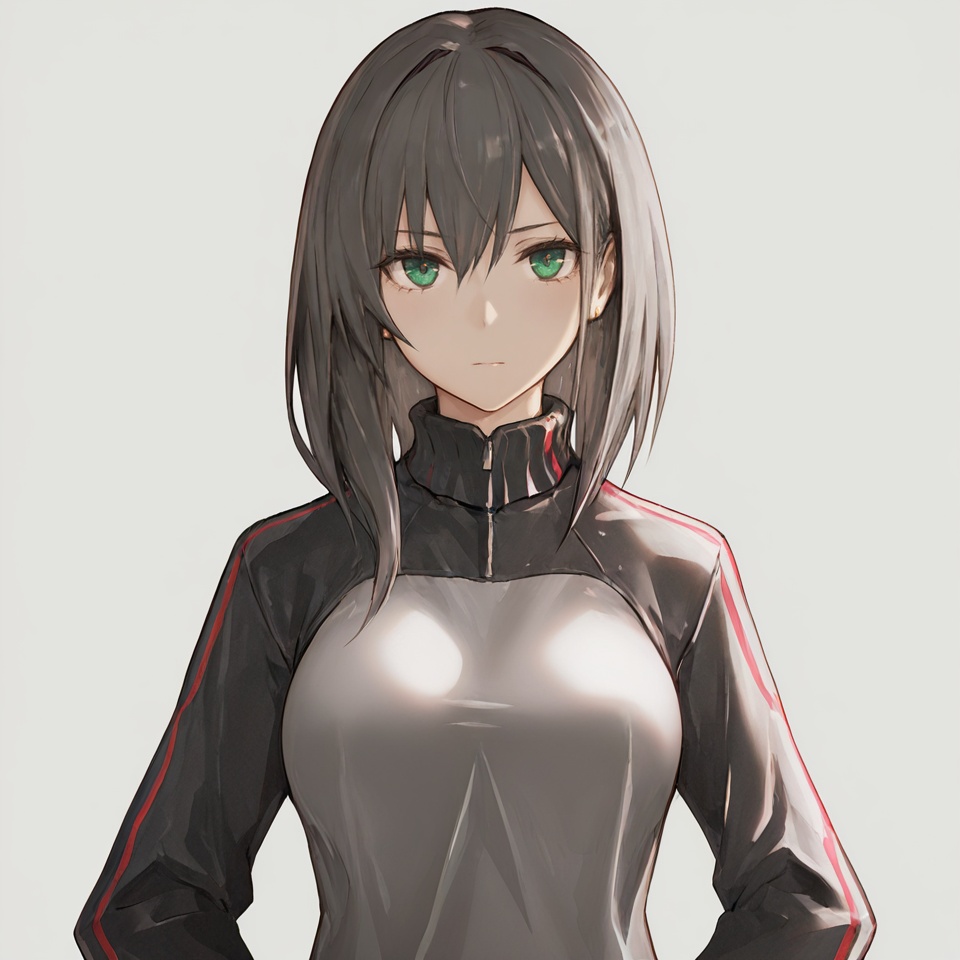 masterpiece, best quality,grey background,looking at viewer,SOLO,simple background,     lowlight_style<lora:lowlight-ill2pro-e1:0.8>