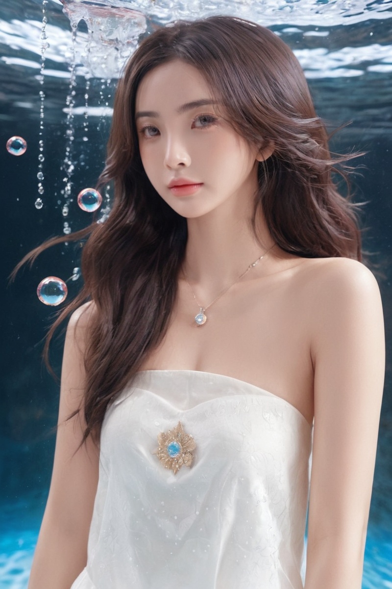 1 realistic girl,  (light long hair), on Tensor.Art