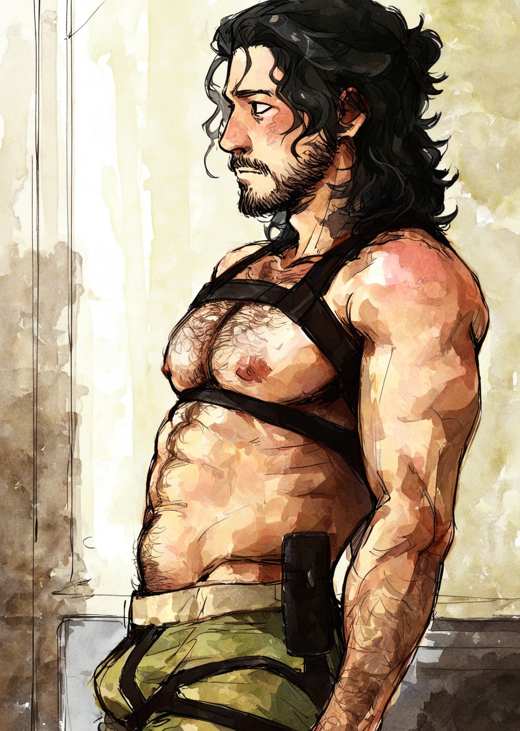 simon (iron lung),  black hair,  wavy hair on Tensor.Art