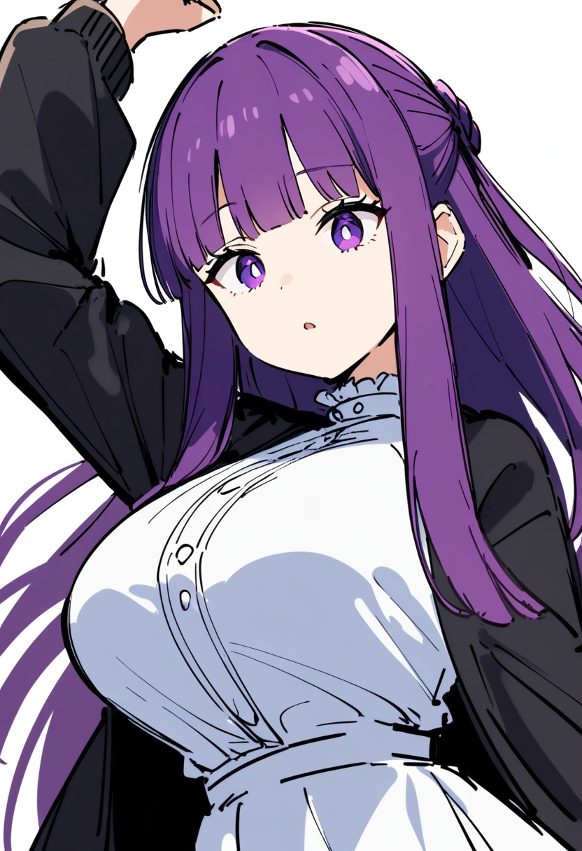 1girl,  solo,  fern \(sousou no frieren\) on Tensor.Art