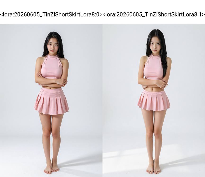 20260605_TinZIShortSkirtLora8 超短裙 by 天TIN on Tensor.Art