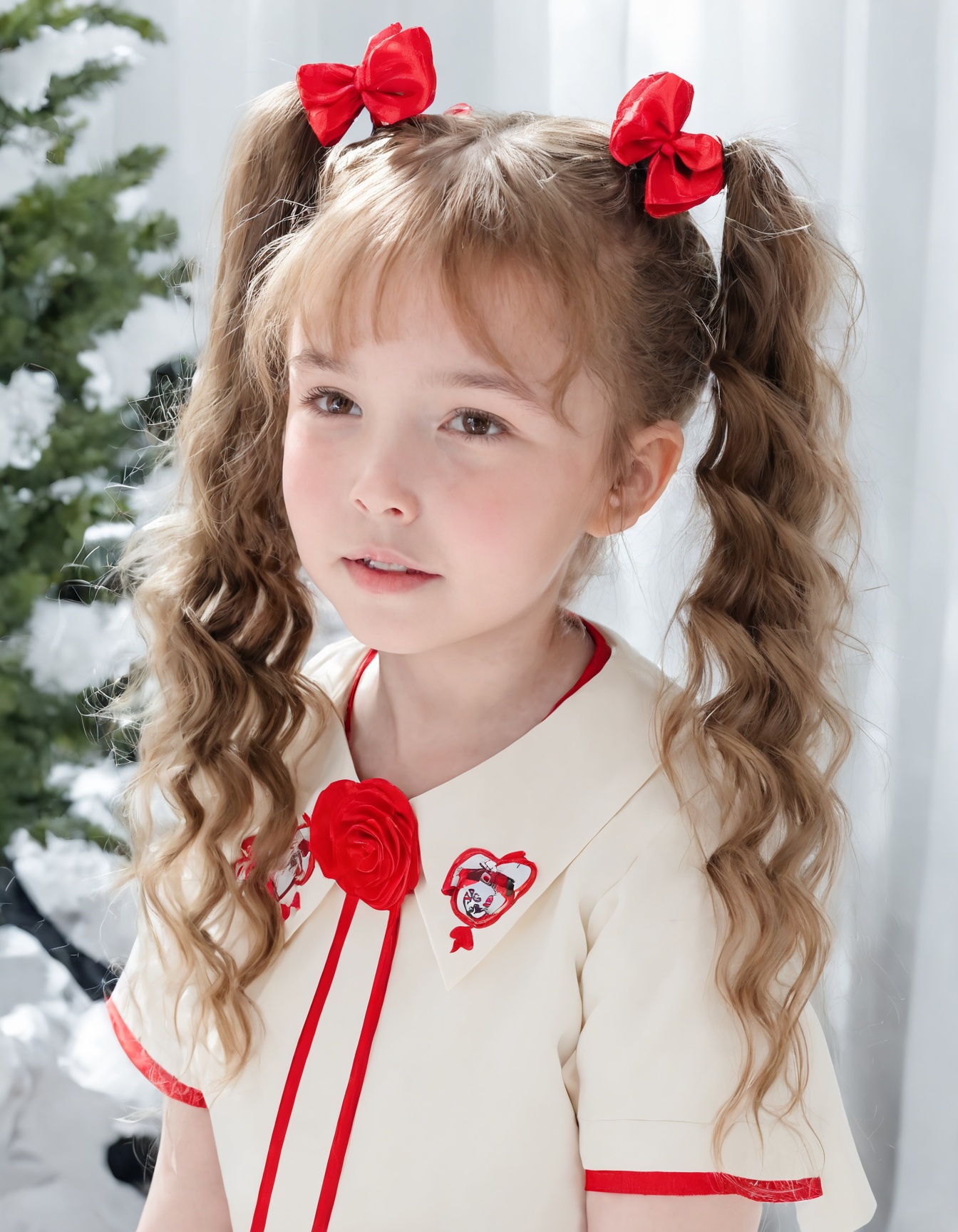 Little 7-year old female child model,  AvalynnDW,  adorable face on Tensor.Art