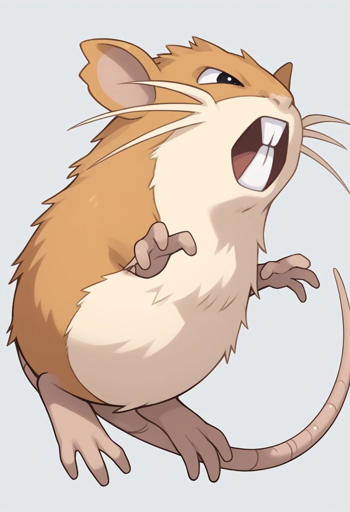 solo male,  raticate,  feral on Tensor.Art