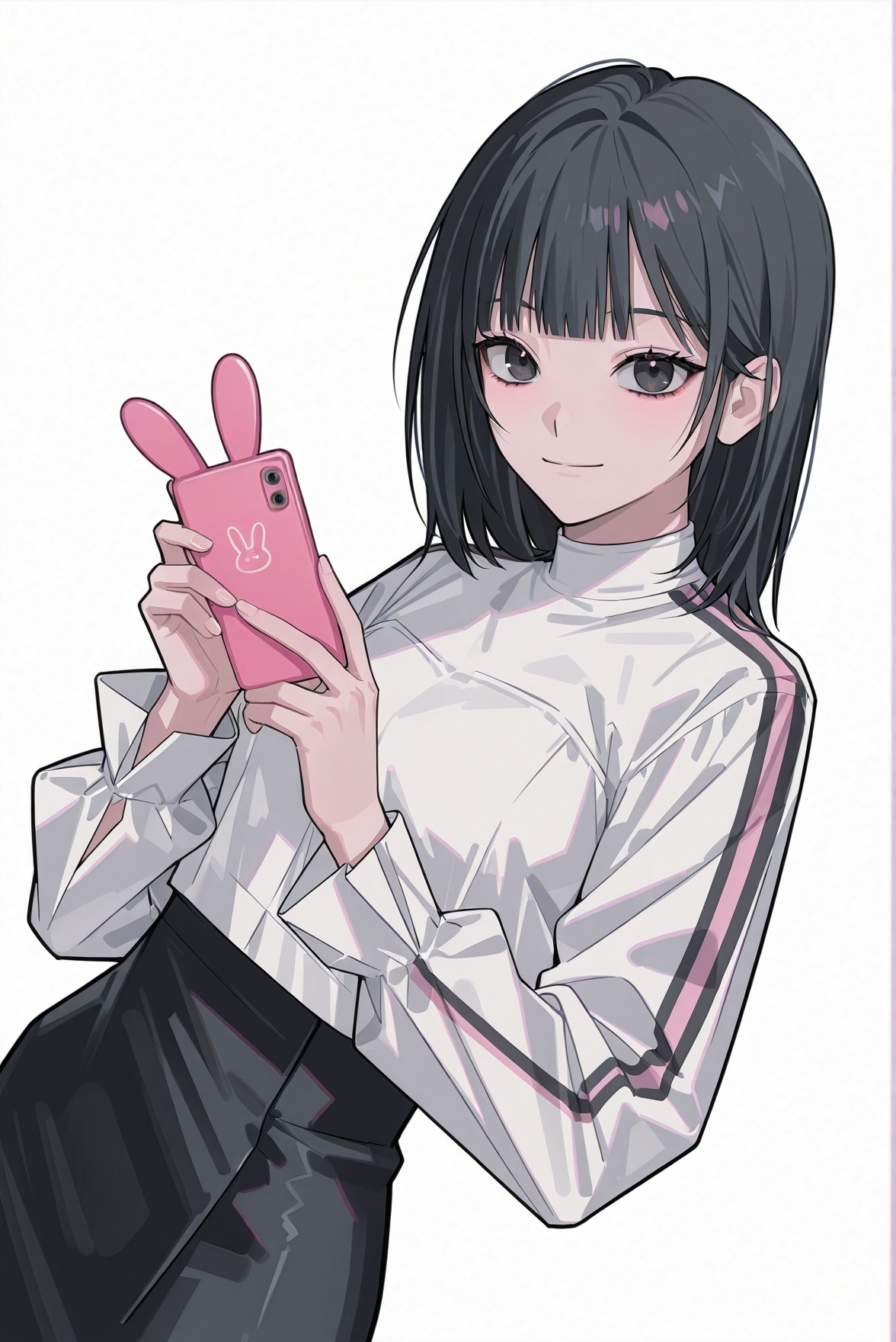 long sleeves,  turtleneck,  white shirt on Tensor.Art