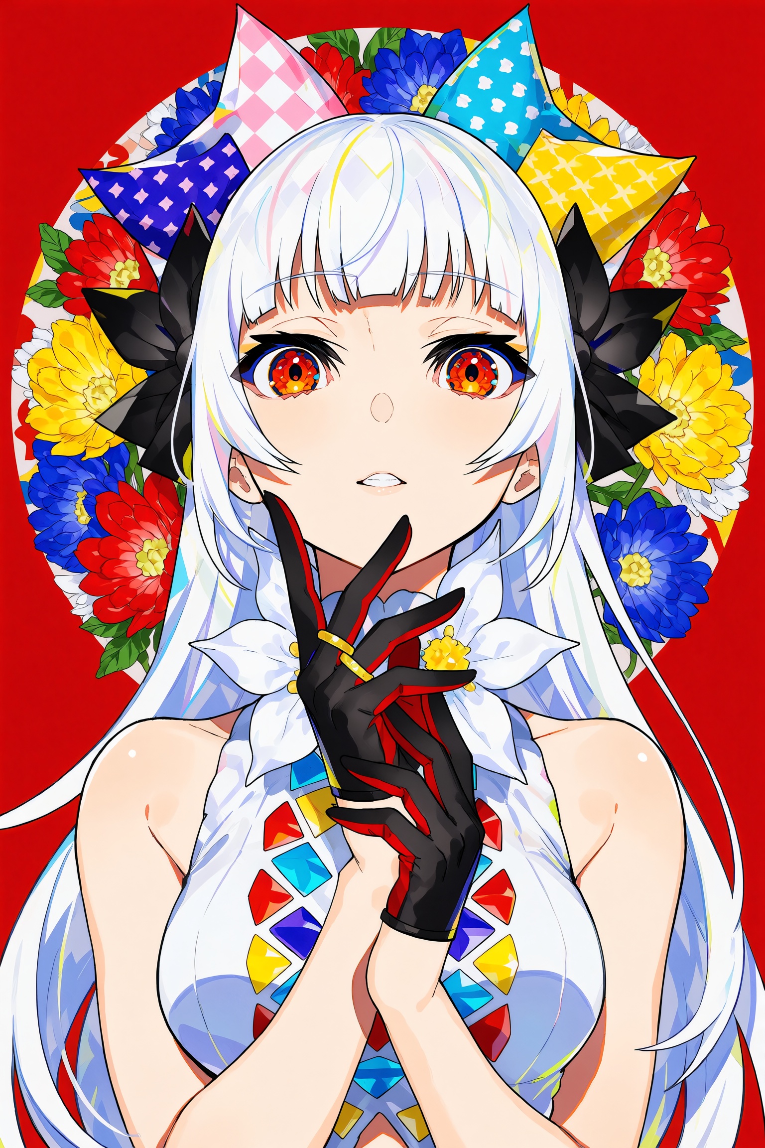 gloves,  smile,  1girl on Tensor.Art