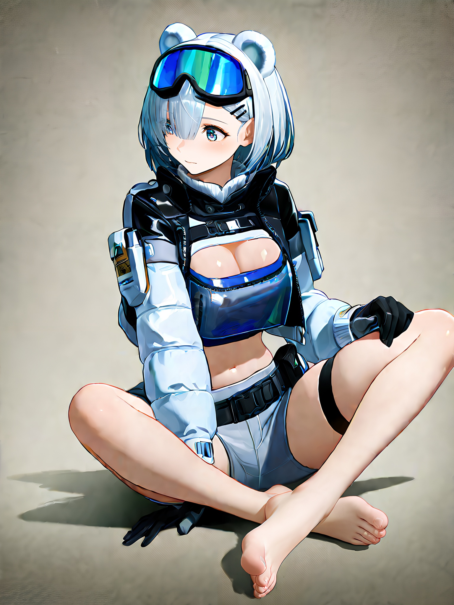 Snowshine,  lazypos,  girl with bear ears on Tensor.Art