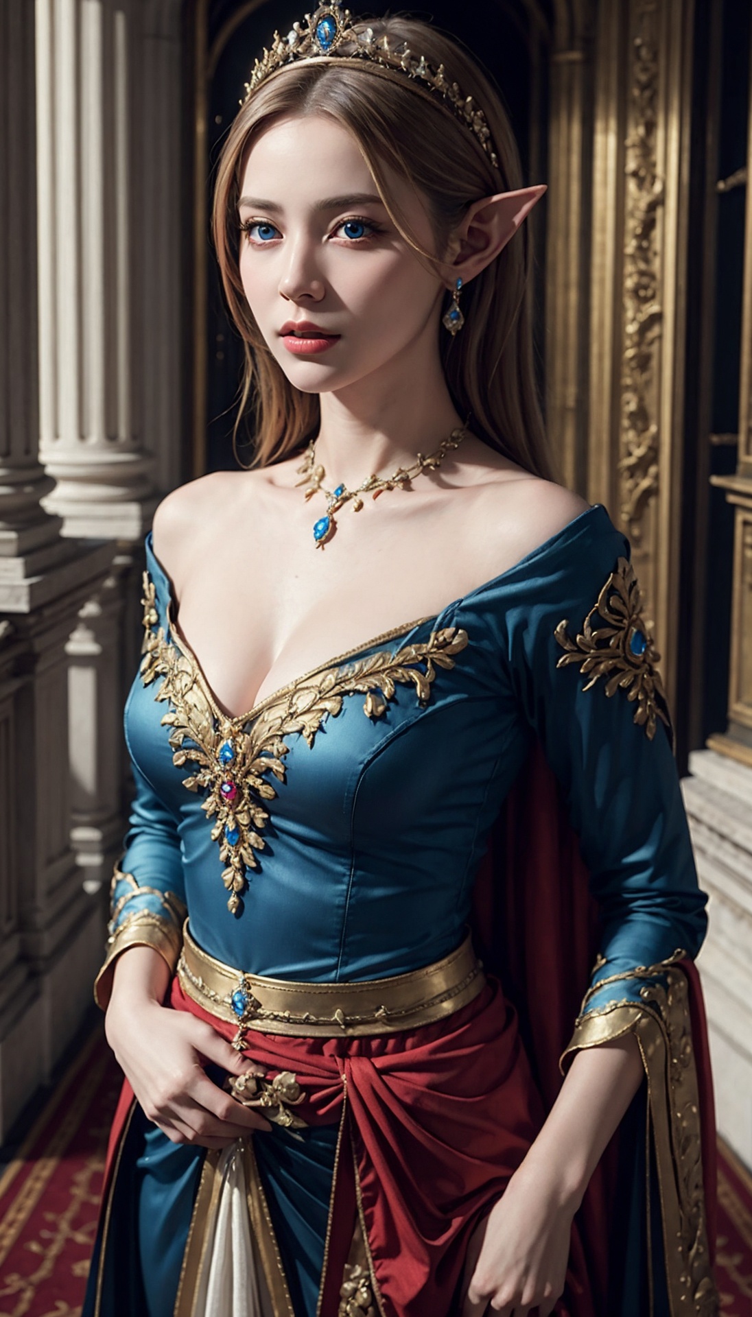 ultra detailed,  royal palace,  elven_princess on Tensor.Art