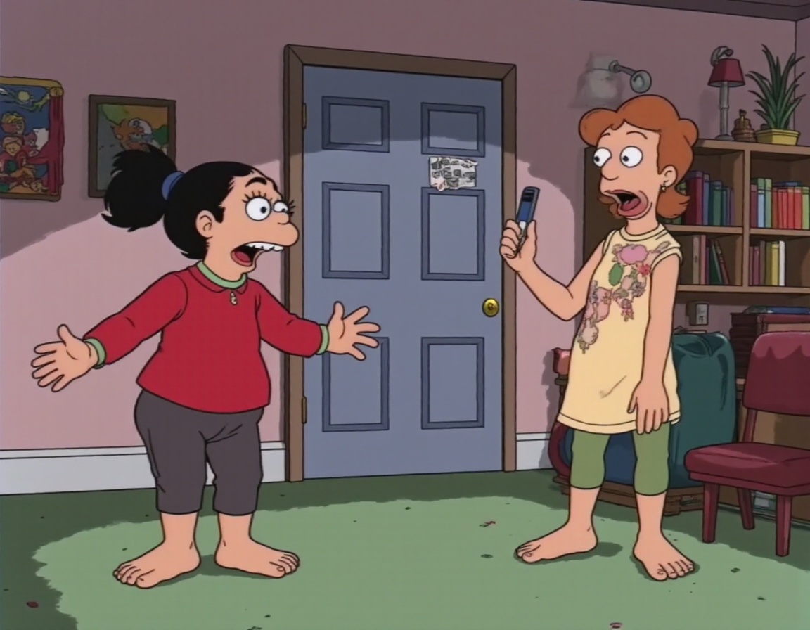 vhslora,  the image shows a cartoon in the 90s on Tensor.Art