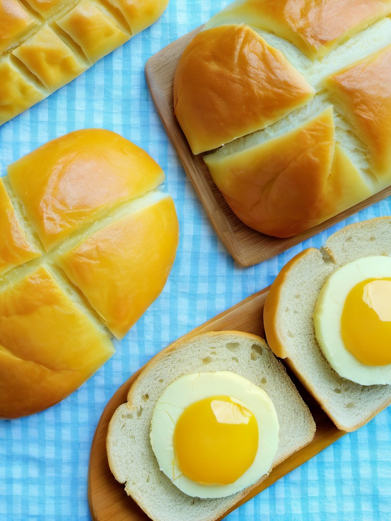 huangse,bread,no humans,orange theme,yellow theme,food,food focus,from above,melon bread,masterpiece,8K,realistic,UHD,<lora:huangse 1.0:1>,