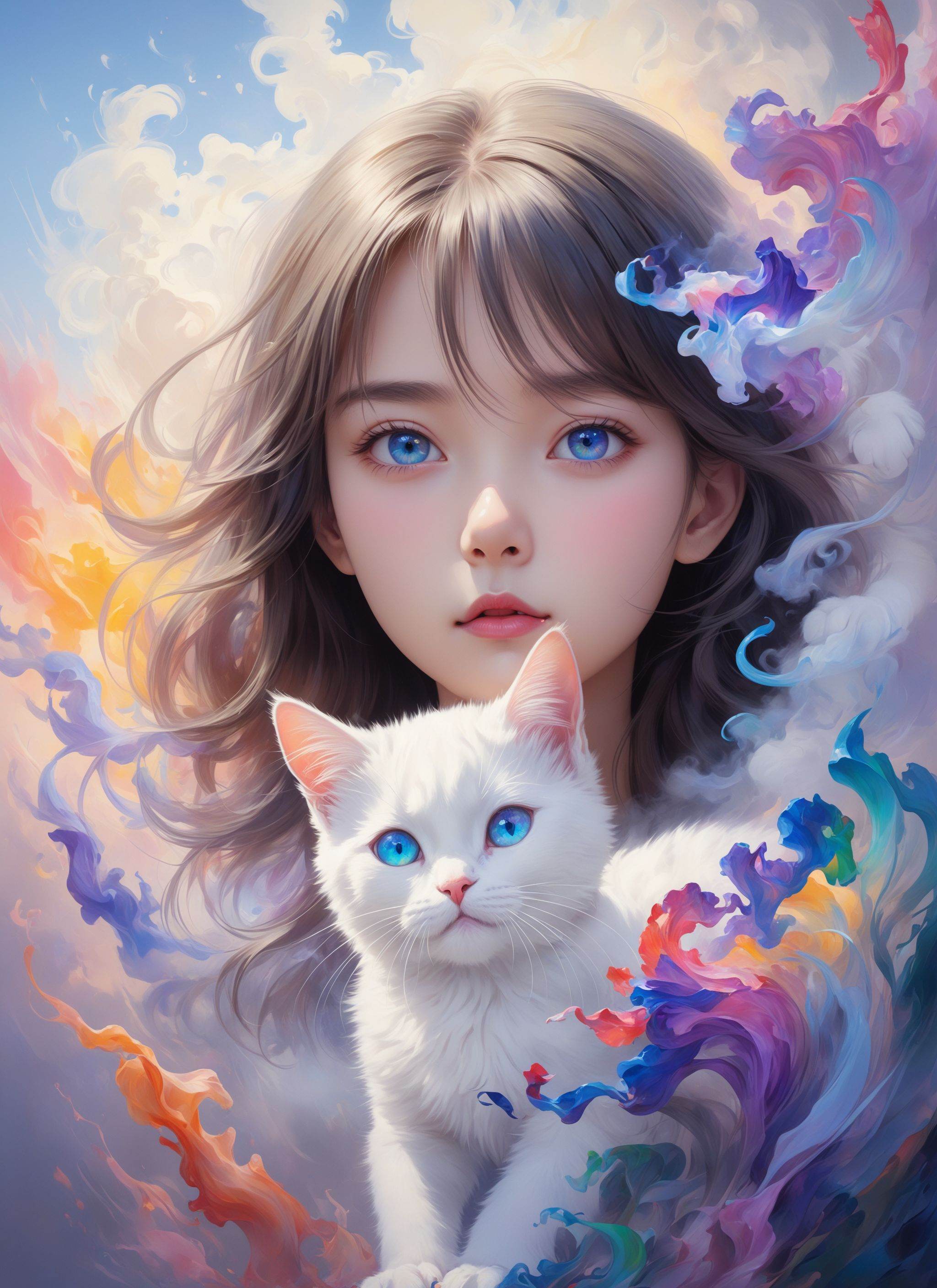 (((masterpiece))),  ((ultra-detailed)),  Abstract style cute on Tensor.Art