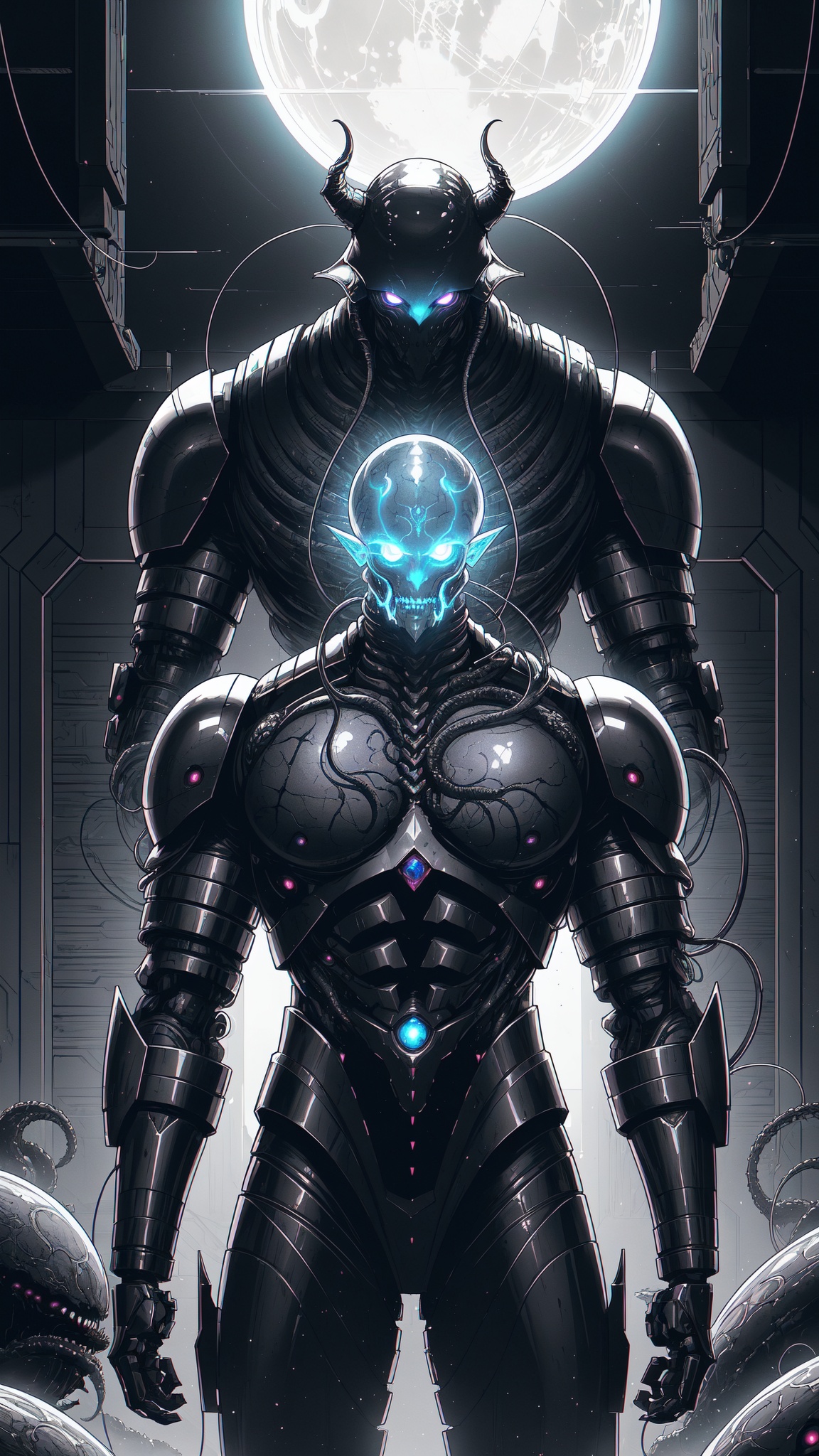 Digital art inspired by the cosmic horrors found in the works of Algernon Blackwood. An enigmatic space horror takes the f...