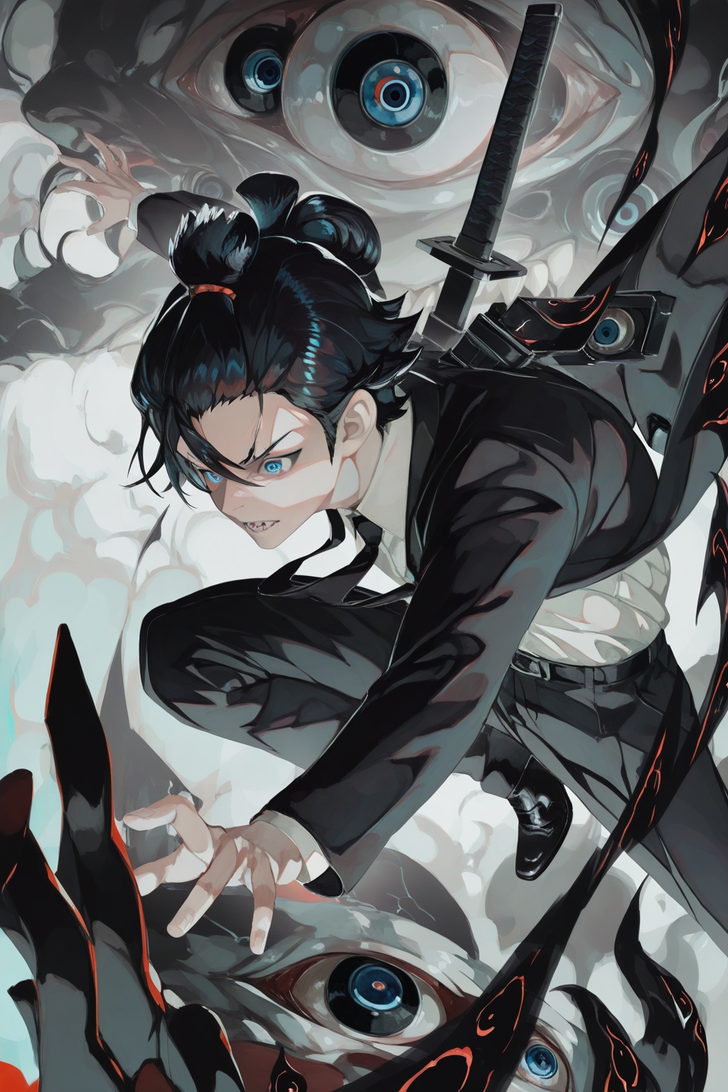 m7re,  1boy,  sharp teeth on Tensor.Art