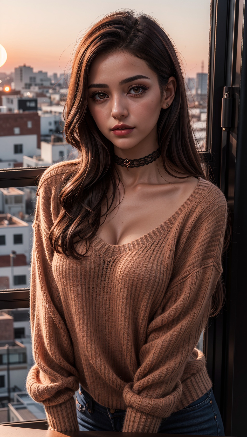 1 young cute iranian girl,  very slim,  skinny on Tensor.Art