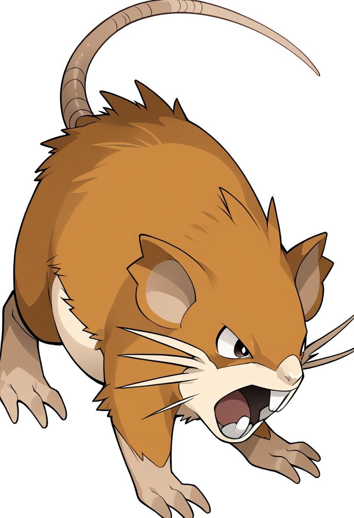 solo male,  raticate,  feral on Tensor.Art