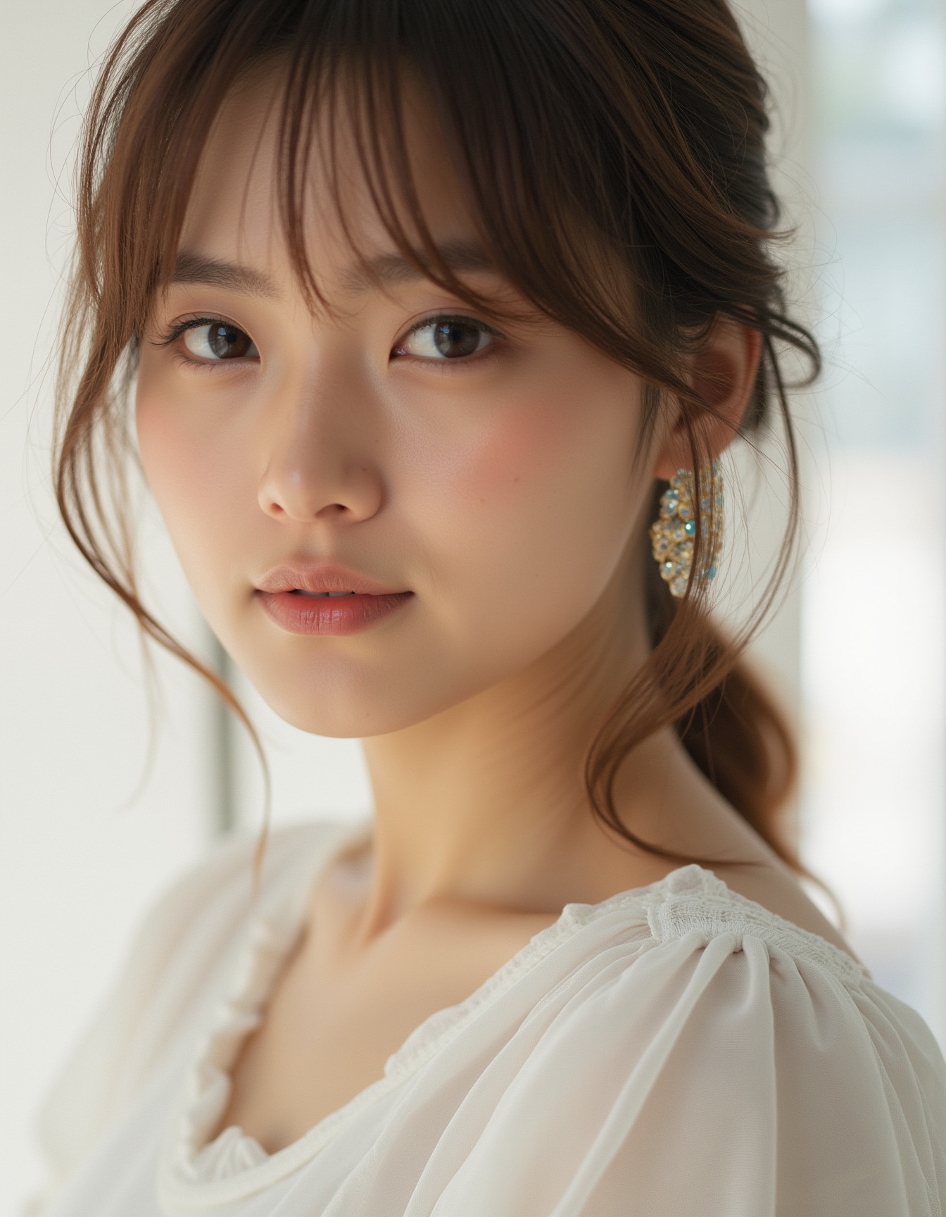 best quality,  masterpiece,  raw photo of a female in white dress on Tensor.Art