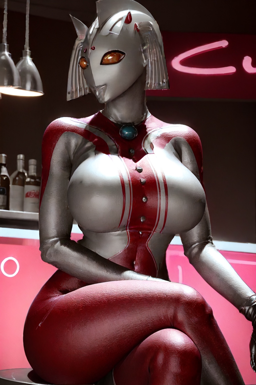 ((Bar stage,  colorful lighting,  neon lighting by 星语 on Tensor.Art