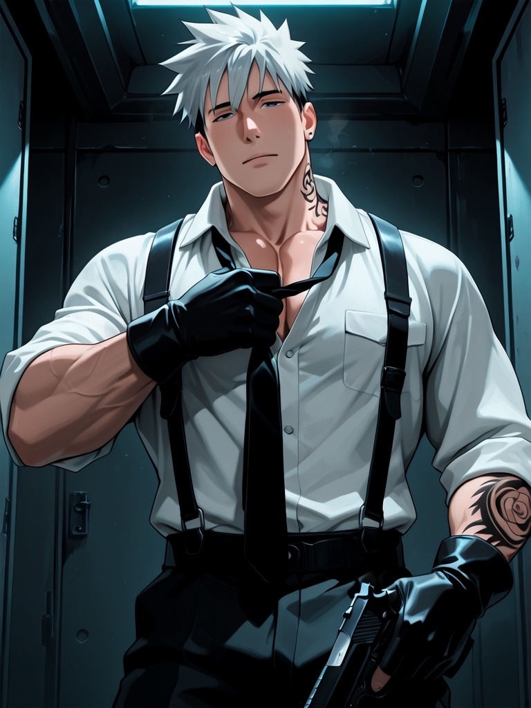 1boy,  hatake kakashi,  rating:explicit on Tensor.Art