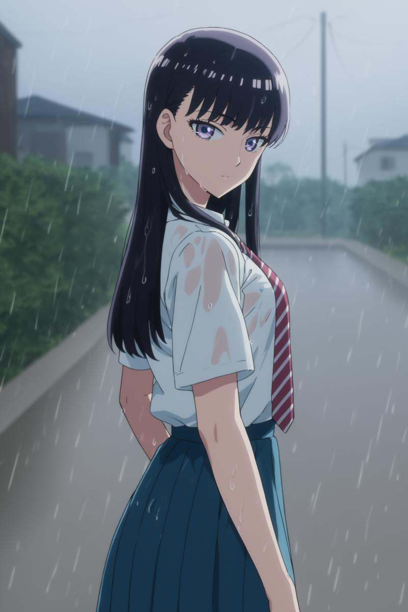 tachibana akira,  long hair,  black hair on Tensor.Art