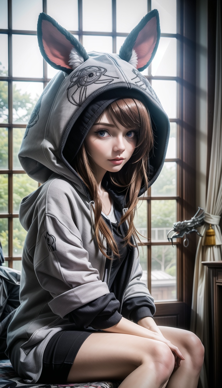 Tilt-shift photo of ,  hyper detailed 3d,  1girl on Tensor.Art