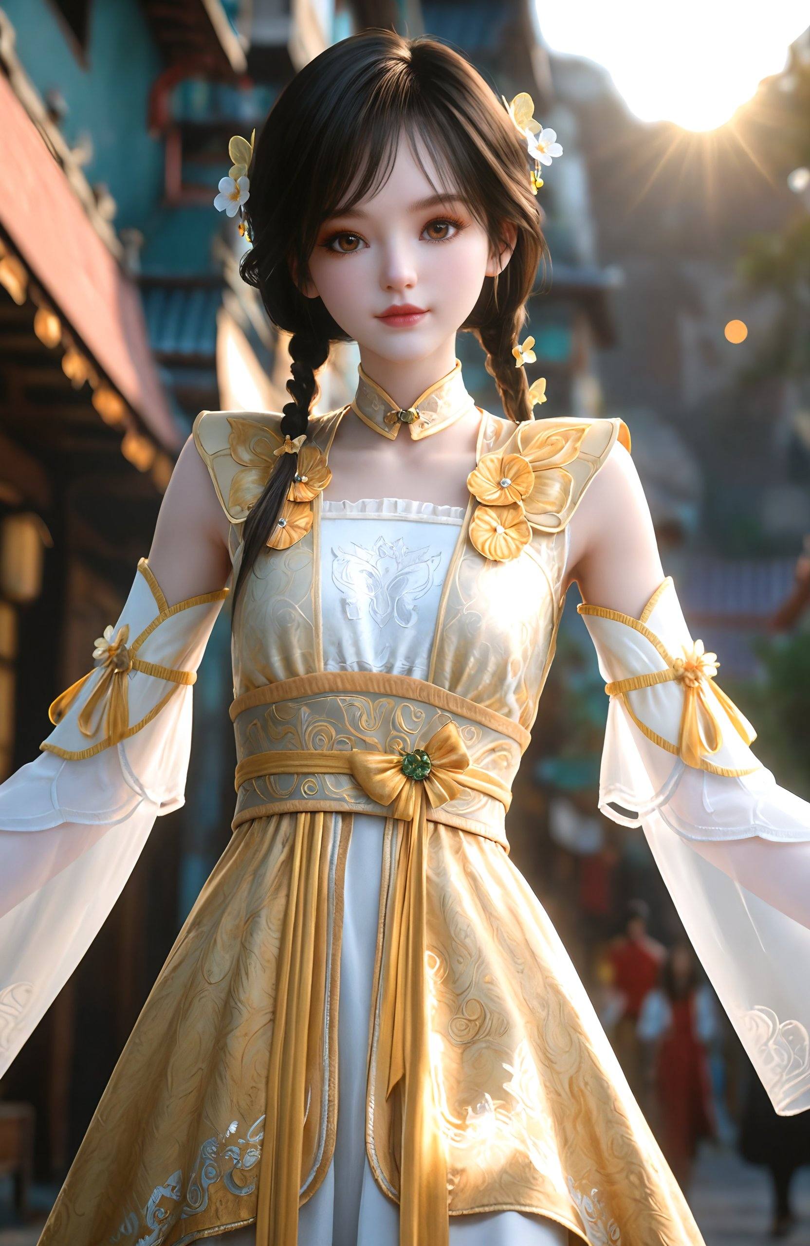 1girl,  black hair,  hair ornament by 天海TianHai on Tensor.Art
