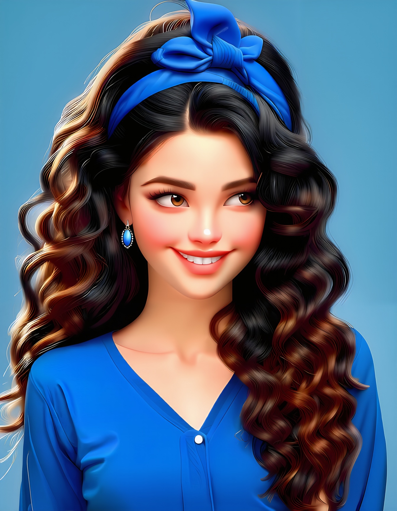 1girl,  long hair,  smile on Tensor.Art