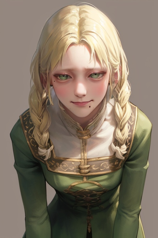 Rya,  blonde hair,  hair rings on Tensor.Art
