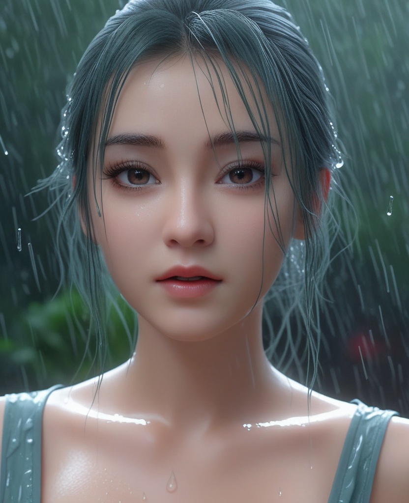 <lora:571-DA-XL-眷思量-奉眠:0.8>(,1girl, ,best quality, ),looking at viewer,  ,,ultra detailed background,ultra detailed background,ultra realistic 8k cg,  ,masterpiece, (( , )), ultra realistic 8k cg, ,   crying with eyes open,    ,eyelashes,magic,hydrokinesis,sweat, wet, rain, ,       (cleavage), (),
