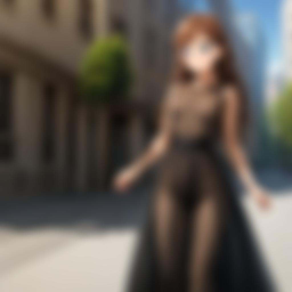 Best quality,  masterpiece,  wearing a black tulle dress on Tensor.Art