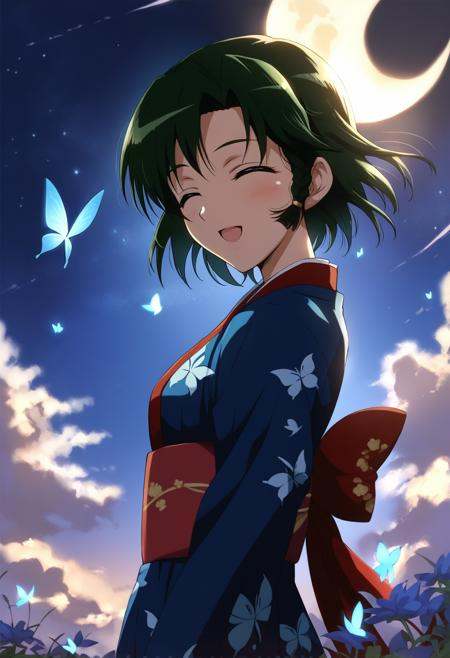 ichijou karen,  solo,  green hair on Tensor.Art