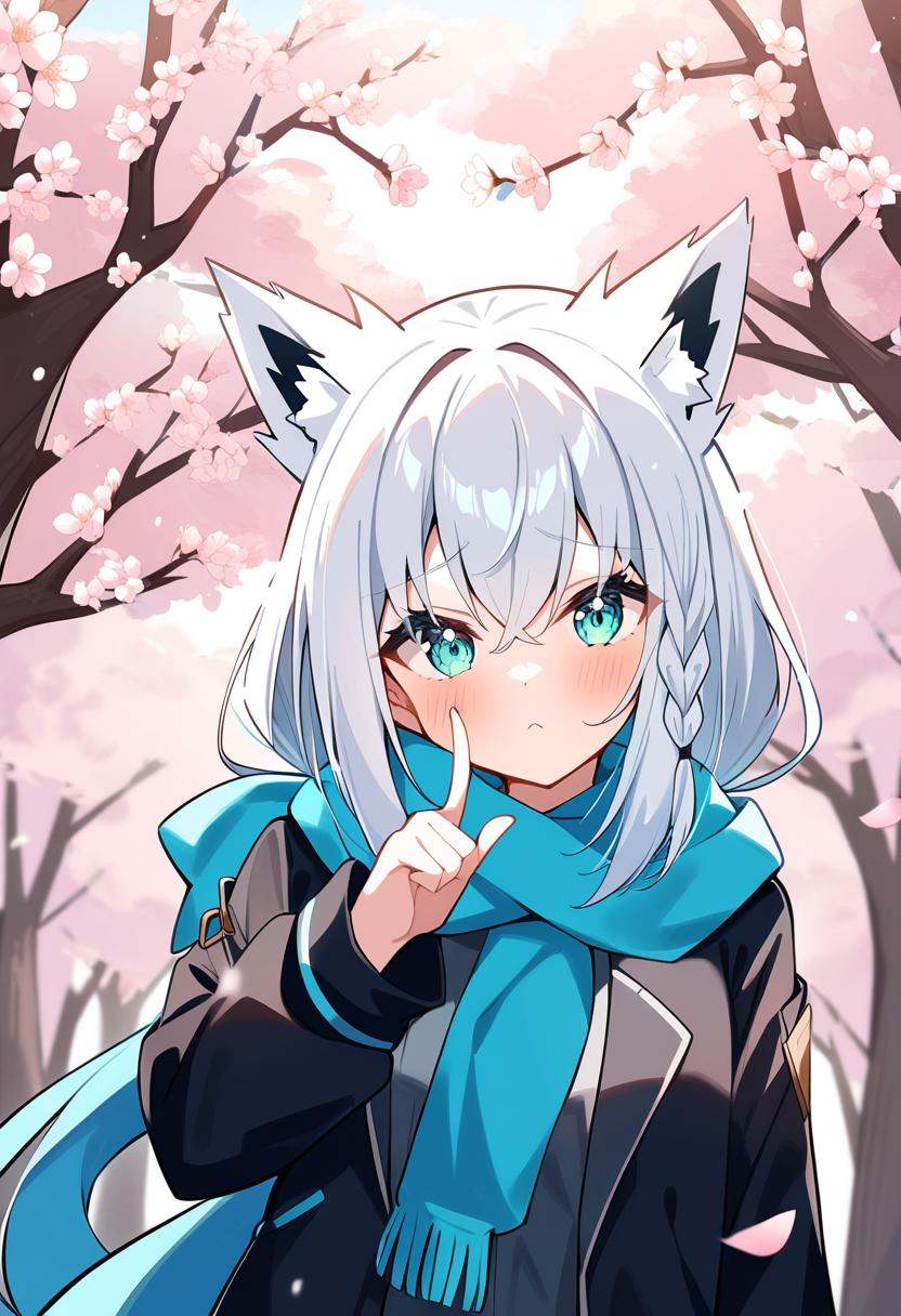 1girl,  shirakami fubuki,  hololive on Tensor.Art